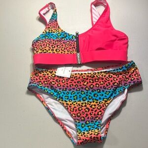 Women’s two piece swimsuit.
